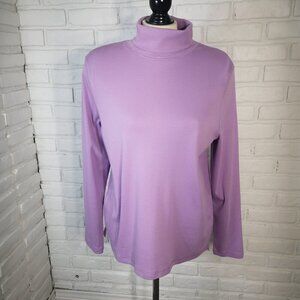 Northern Reflections Ladies Size XL Purple Lightweight Turtleneck Sweater